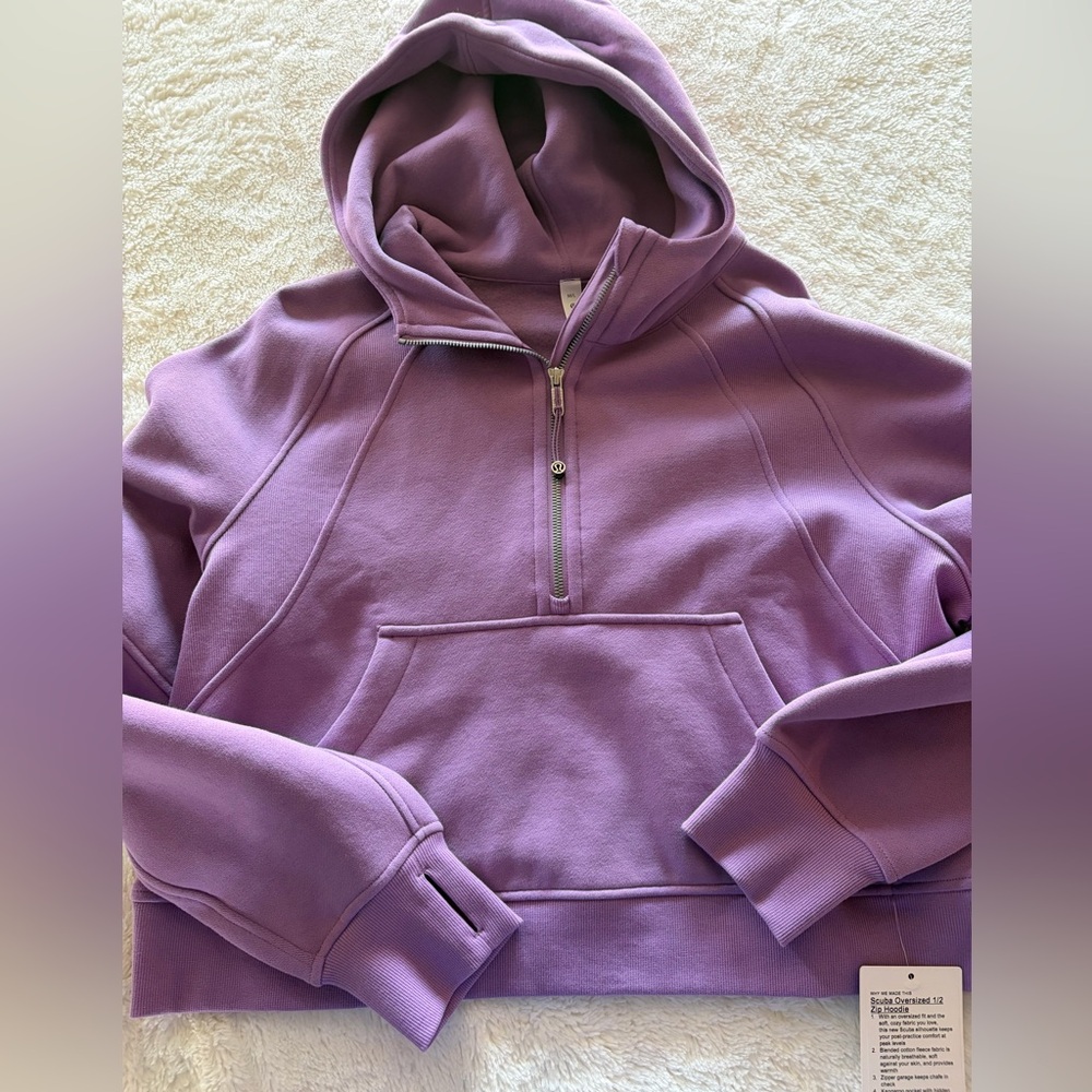 Lululemon wisteria purple scuba NWT M/L